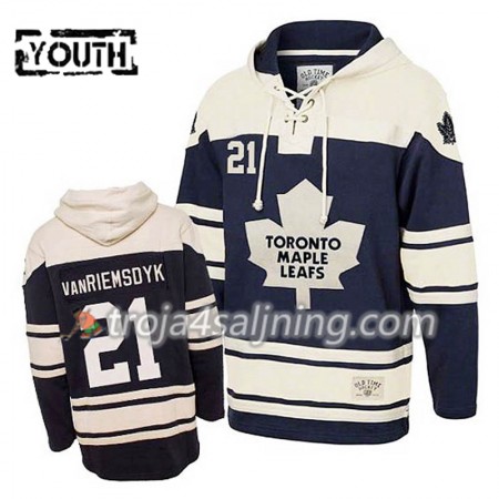 Toronto Maple Leafs James Van Riemsdyk 21 Blå Sawyer Hooded Sweatshirt - Barn